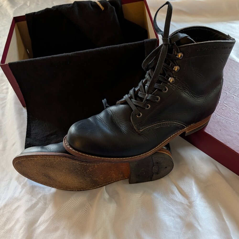 Wolverine Men's 11D Black 1000 mile boot